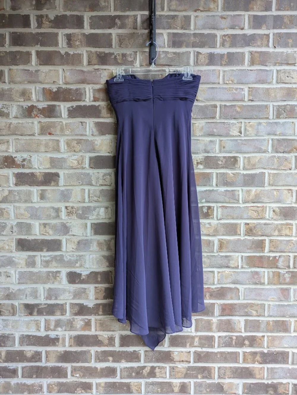 David's Bridal strapless cocktail dress, size 2